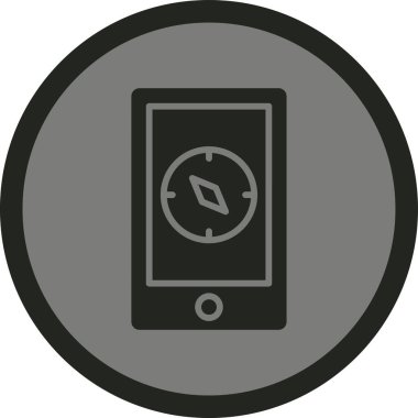 Telefon simgesinin vektör illüstrasyonu