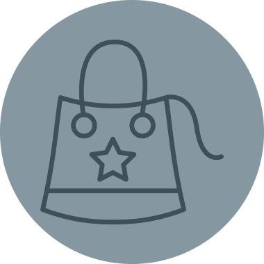 çanta simgesi vektör illüstrasyonu