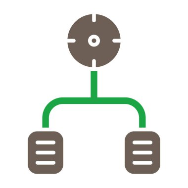 kablo vektörü düz simgesi