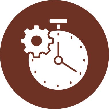 Zaman simgesi vektör illüstrasyonu