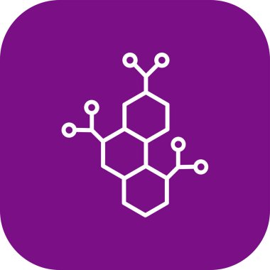 Molekül vektör simge işareti simge vektör çizim kişisel ve ticari kullanım için..