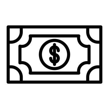 Dolar banknot simgesi, illüstrasyon