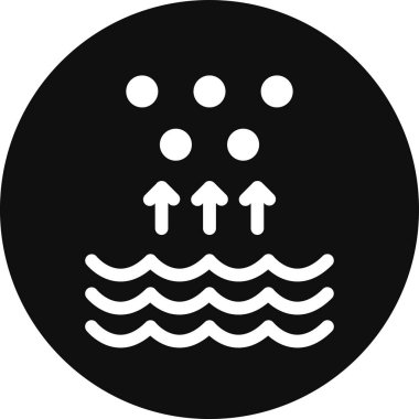 yüzme ikonu vektör illüstrasyonu