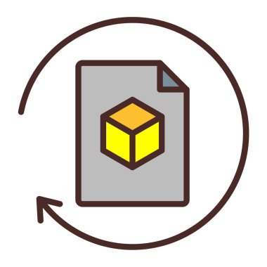 Kutu simgesi indir. özet çizimi