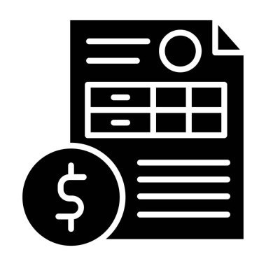 Dolar vektör sembolü düz simge