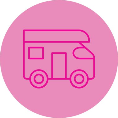 Bir kamyonun vektör çizimi