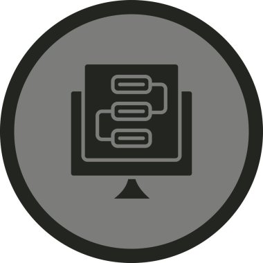 Modern eğitim ikonunun vektör illüstrasyonu