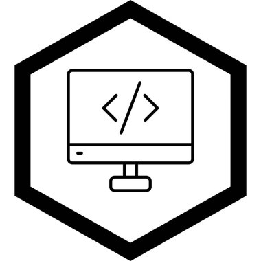 Kodlama simgesi. Web tasarımı