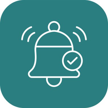 Alarm simgesi, vektör illüstrasyonu