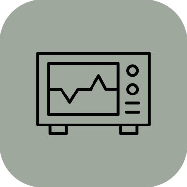 vektör lcd simgesi illüstrasyonu