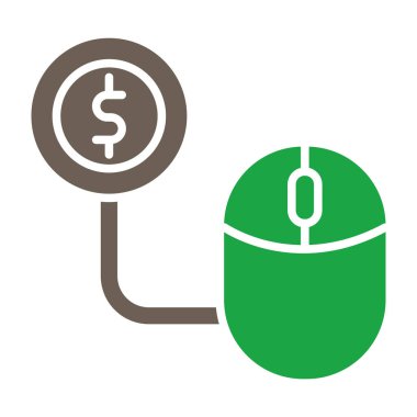 Para dolu bir çantayla dolar işareti.