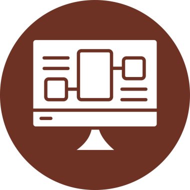 İş dünyasının web simgesi, vektör illüstrasyonu