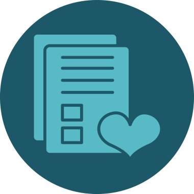 Aşk simgesinin vektör illüstrasyonu