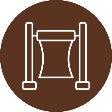 davul. Web simgesi basit illüstrasyon