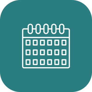 Takvim simgesi soyut arkaplanda izole edildi