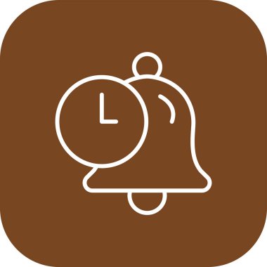 Bir saat simgesinin vektör illüstrasyonu