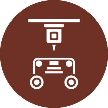 Araba tekerleği. Web simgesi basit illüstrasyon