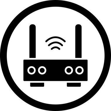 Wifi simgesi, vektör illüstrasyonu