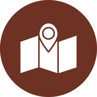 harita işaretleyici vektör sembol tasarımı