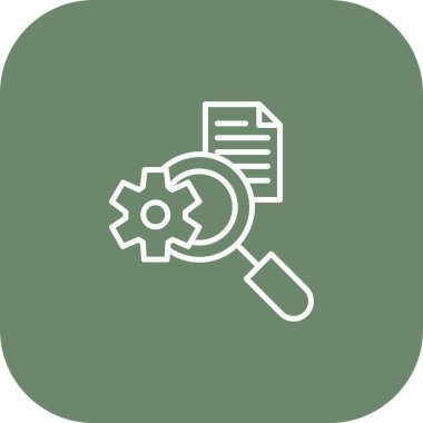 Şeffaf bir arkaplanda arama vektörü çizimi. Birinci kalite semboller. Konsept ve grafik tasarım için ince çizgi simgesi.