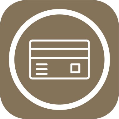 Kredi kartı ikonu vektör illüstrasyonu