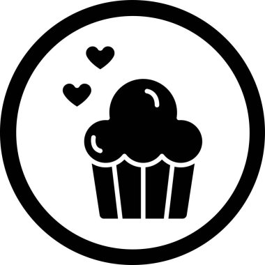 Tatlım. Web simgesi basit illüstrasyon