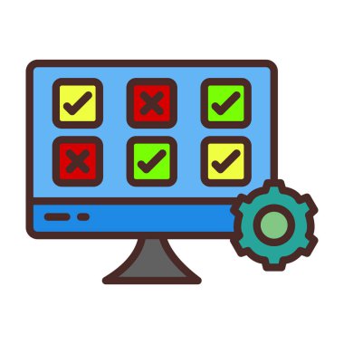 Web renk simgesi. Vektör çizim