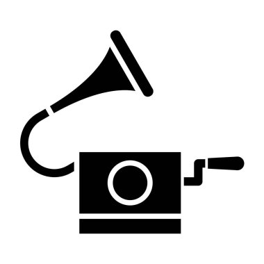 Megafon hoparlörü ikonu. Beyaz arkaplanda izole edilmiş megafon vektör simgesi web tasarımının basit tasarımı