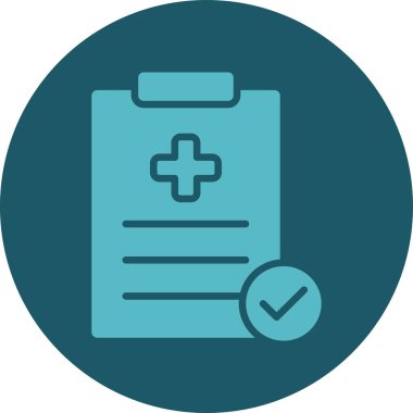 tıbbi vektör çember çizgisi simgesi