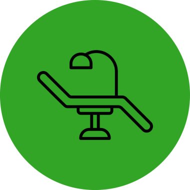 Sandalye Simgesi, vektör illüstrasyonu