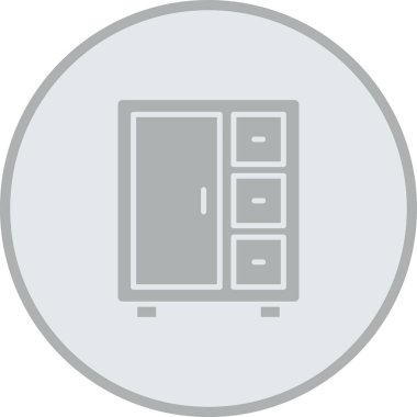 cabinet web icon vector illustration