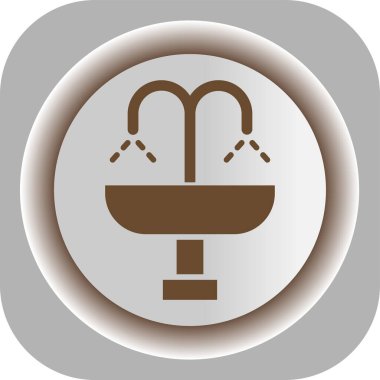 Simge, banyo, musluk, duş sembolü