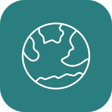 dünya simgesi, vektör illüstrasyonu