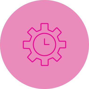 Zaman simgesi vektör illüstrasyonu