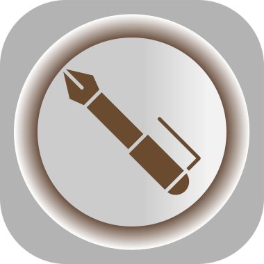 kalem simgesi vektör illüstrasyonu