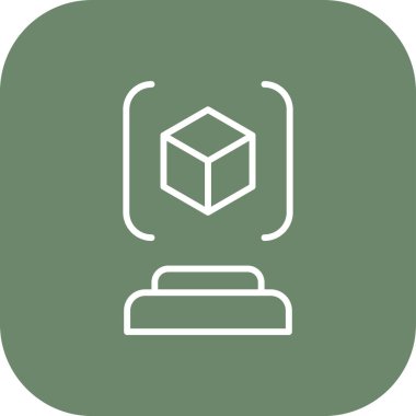 Projeniz için vektör küp simgesi