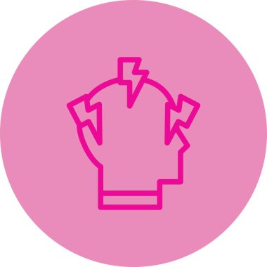 Bir şapka simgesinin vektör illüstrasyonu