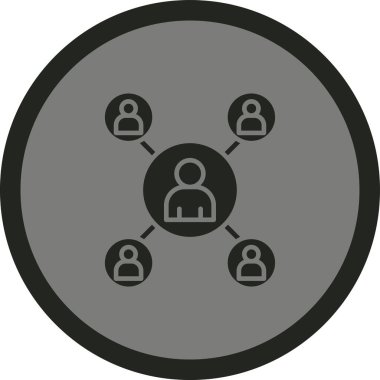 Topluluk simgesi vektör illüstrasyonu