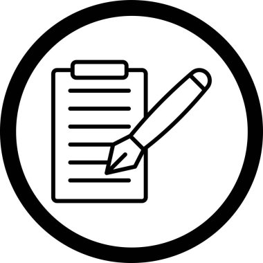 belge simgesi vektör illüstrasyonu