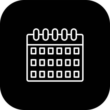 Takvim simgesi soyut olarak izole edildi