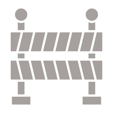 Bariyer Simgesi, vektör illüstrasyonu