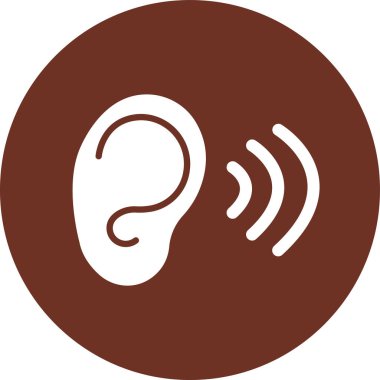 kulak vektörü simgesi modern illüstrasyon tasarım şablonu