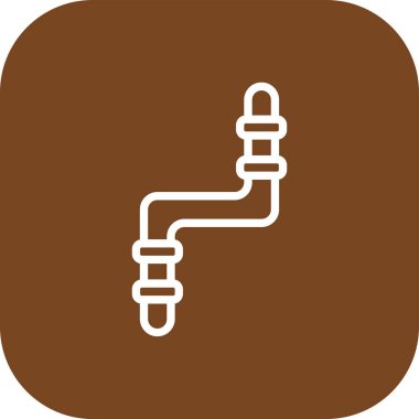 Kahve çekirdeği simgesinin vektör çizimi