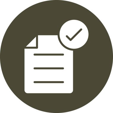 Kontrol listesi simgesi vektör illüstrasyonu