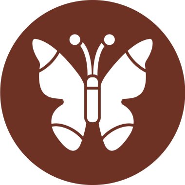 Vektör Kelebek Simgesi İllüstrasyonu