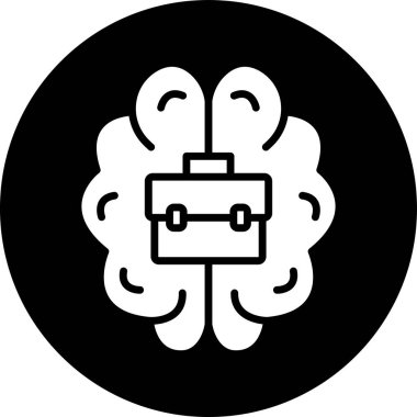 beyin ikonu vektör illüstrasyonu