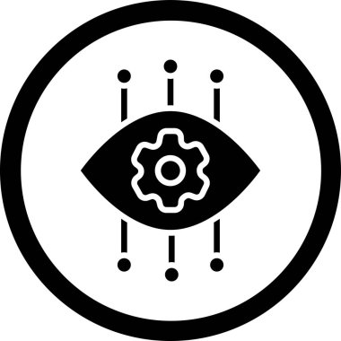 Göz simgesi vektör illüstrasyonu