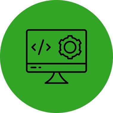 İş ve vektör illüstrasyonu için web simgesi