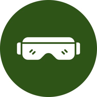 Vr gözlük modern simge, vektör illüstrasyonu