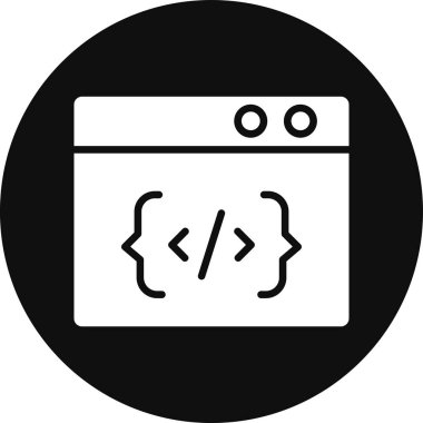 Web tasarım simgesi, vektör illüstrasyonu